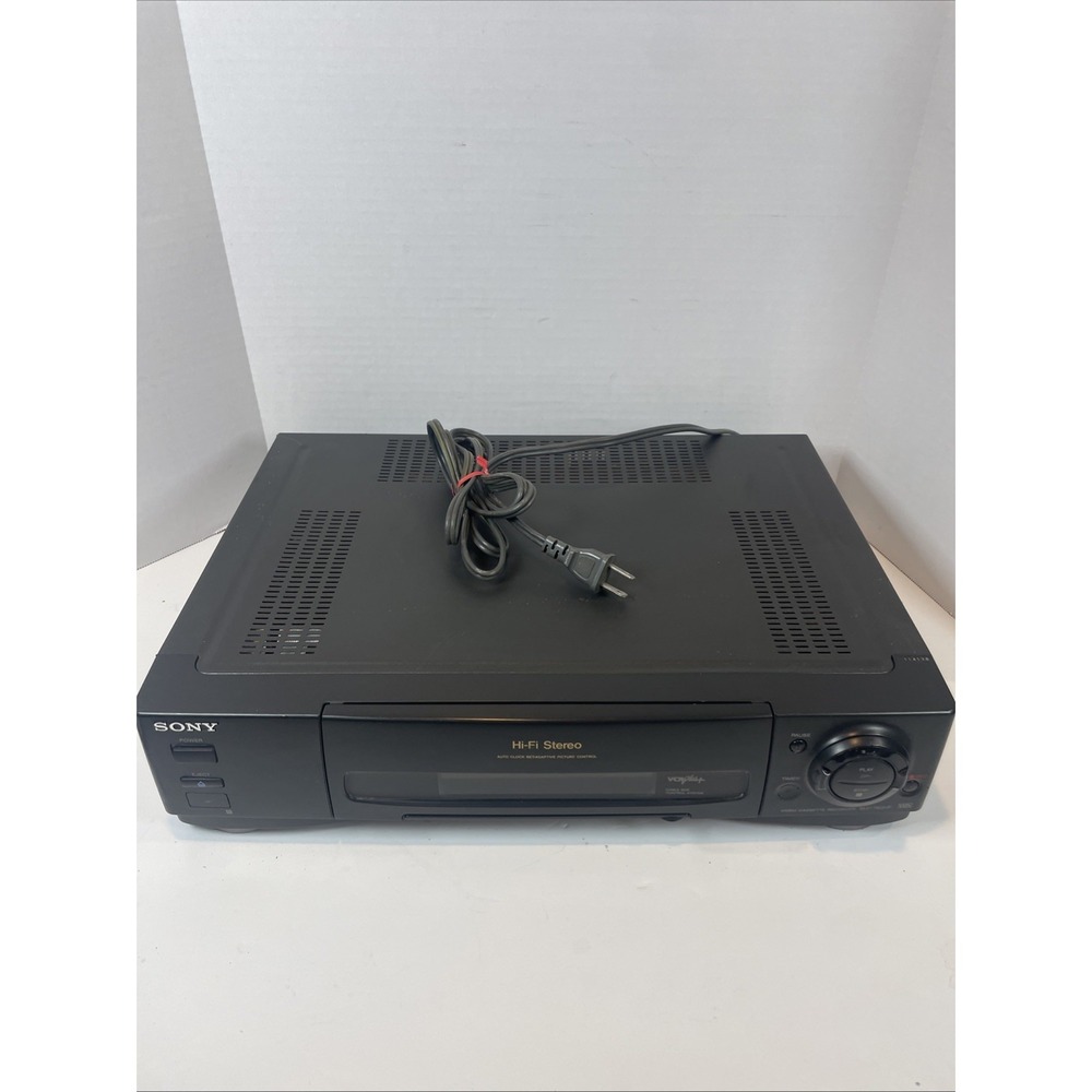 Sony VCR Player Black SLV-780HF Hi-Fi Stereo 4-Head VHS Recorder, no remote‎